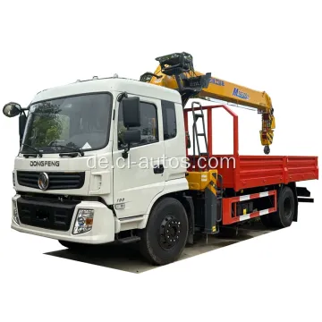 Dongfeng rechte Hand 4x2 6 Räder Ladwagen mit Xugong 8ton Straight Boom Crane